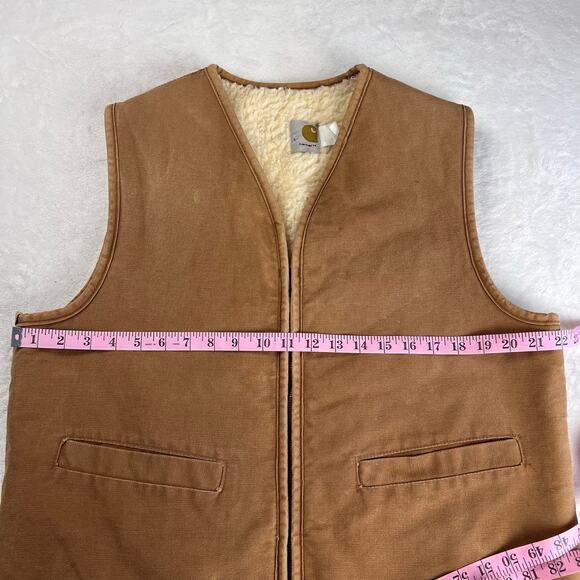 Carhartt Vintage Sherpa Lined men’s Vest 6SV 1983 Workwear Size Large - Picture 5 of 10